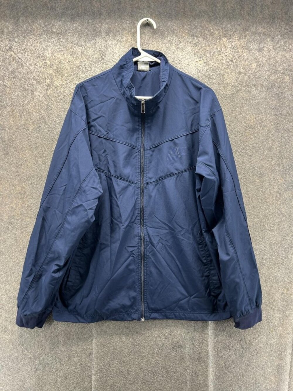Vintage Nike Windbreaker Jacket Mens XL Blue Full Zip Sportswear Running 90s